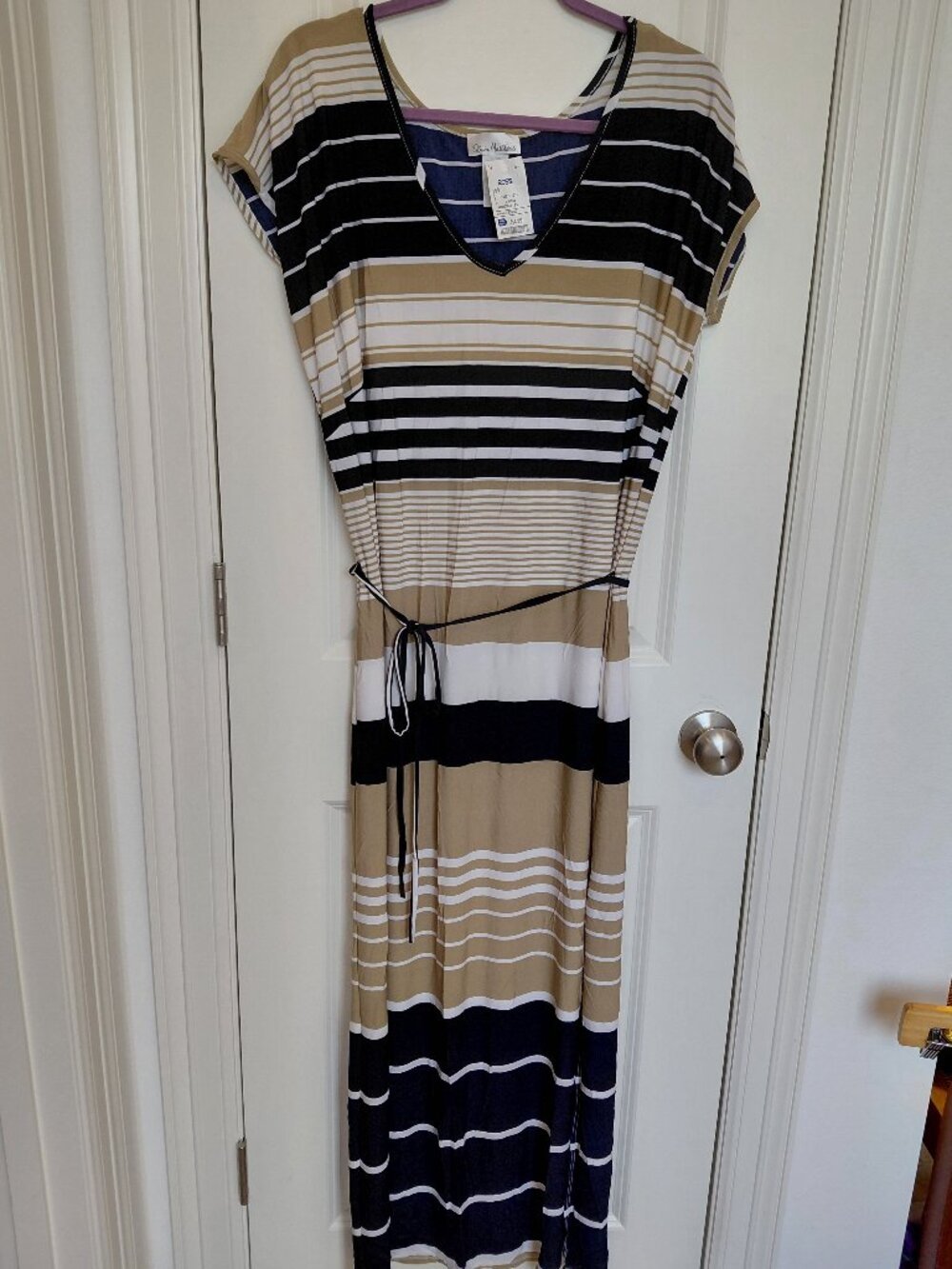 Multi-Striped Maxi Dress